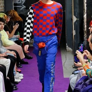 Double Rainbouu - Oversized Checked Sweater